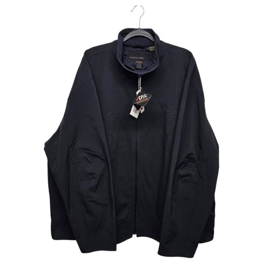 Men’s 4XL - North End Navy 3-Layer Fleece Bonded Performance Soft Shell Jacket - Picture 13 of 15